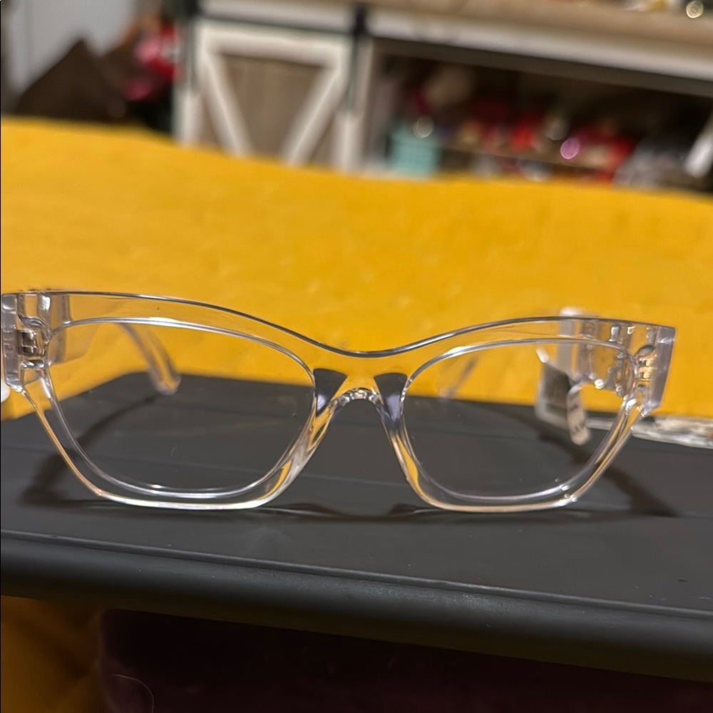 Versace Clear Cat-Eye Glasses